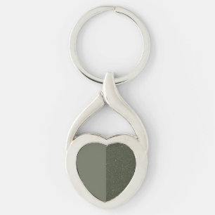 Chaveiro Tecla Vertical Split Moss Green Heart (Personaliza