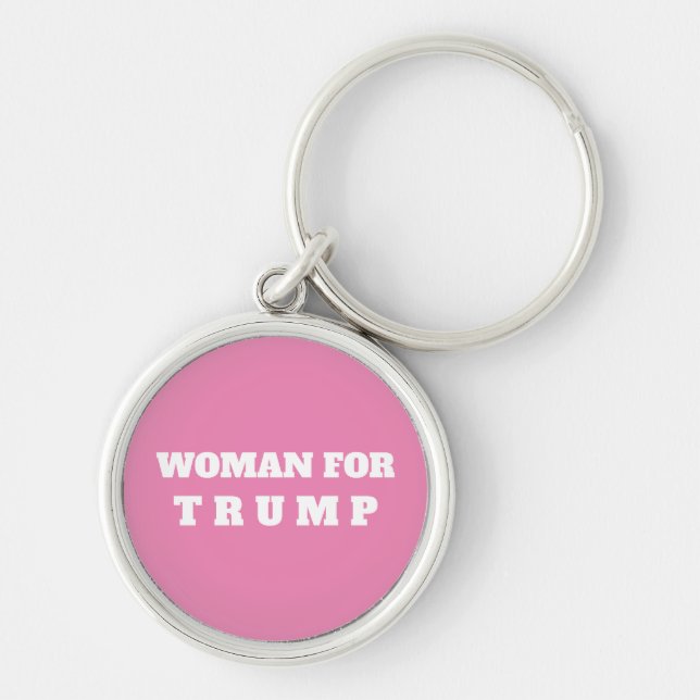 Chaveiro Tecla WOMAN FOR TRUMP 2024 (Frente)