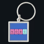 Chaveiro Teclado com nome de mesa periódico Nobu<br><div class="desc">Nobu soletrou como N O B U (Nitrogênio Oxigênio Boro Urânio) em um teclado para o cientista em você. Não consegues encontrar o que queres?</div>