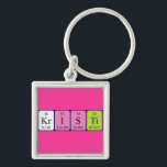 Chaveiro Teclado de nome de mesa periódica do Kristi<br><div class="desc">Kristi soletrou como Kr I S Ti (Krypton Iodine Sulfur Titanium) em um teclado para o cientista em você. Não consegues encontrar o que queres?</div>
