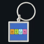 Chaveiro Teclado de nome de mesa periódica Dylan<br><div class="desc">Dylan se soletrou como D Y La N (Deuterium Yttrium Lanthanum Nitrogen) em um teclado para o cientista em você. Não consegues encontrar o que queres?</div>
