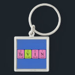 Chaveiro Teclado de nome de mesa periódica Tevin<br><div class="desc">Tevin se destacou como Te V I N (Tellurium Vanadium Iodine Nitrogen) em um teclado para o cientista em você.</div>