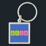 Chaveiro Teclado do nome da mesa periódica do Irvin<br><div class="desc">Irvin escreveu como Ir V I N (Iridium Vanadium Iodine Nitrogen) em uma chave para o cientista em você.</div>