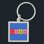 Chaveiro Teclado do nome da mesa periódica Titan<br><div class="desc">Titã soletrava como T I Ta N (Tritium Iodine Tantalum Nitrogen) em um teclado para o cientista em você. Não consegues encontrar o que queres?</div>