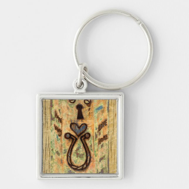 Chaveiro Teclado e Coração (Frente)