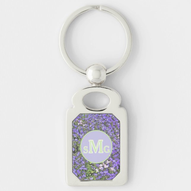 CHAVEIRO TECLADO MONOGRAMA FLORAL (Frente)