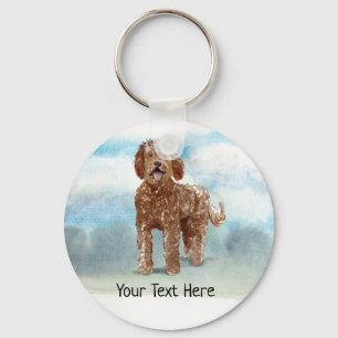 Chaveiro Teclado Personalizado Labradoodle