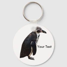 Chaveiro Teclado Pinguim-Humboldt Branco e Preto