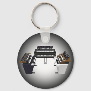 Chaveiro Teclados Antigos: Modelo 3D: Pingente