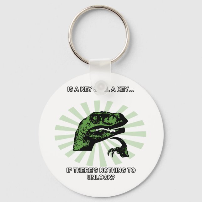 Chaveiro Teclas e fechos do Philosoraptor (Frente)