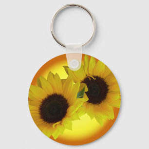 Chaveiro Teclas Sunflower Cadeias Cheerful Yellow Flower Gi