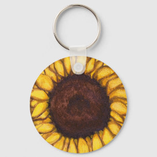 Chaveiro Teclas Sunflower Cadeias Cheerful Yellow Flower Gi