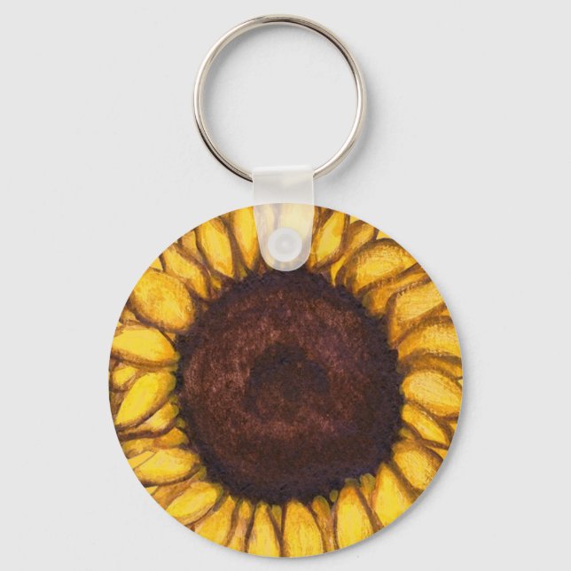 Chaveiro Teclas Sunflower Cadeias Cheerful Yellow Flower Gi (Frente)