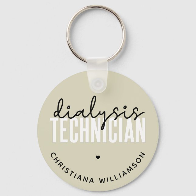 Chaveiro Técnico de Diálise Personalizado | Presentes técni (Frente)