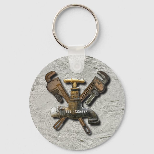 Chaveiro Técnico de Engenheiro de esgoto de água encanada (Frente)