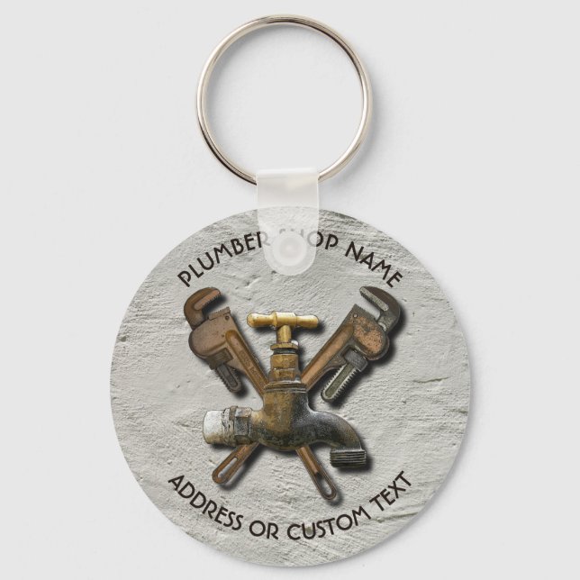 Chaveiro Técnico de Engenheiro de esgoto de água encanada (Frente)