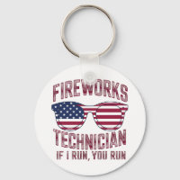 Técnico de Fogos de Artifício 4 de Julho Engraçado