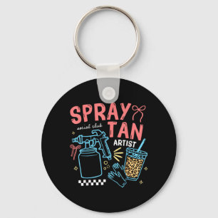 Chaveiro Técnico de Spray Tan Artístico Retro Salão de Bele