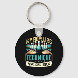 Chaveiro Tecnologia boliche Humor Bowl Repete Camisa Para