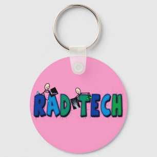 Chaveiro Tecnologia do Rad com design de pessoas e de raios