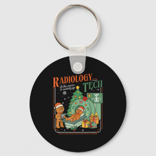 Chaveiro Tecnólogo de Radiologia Natal Divertido Homem de B
