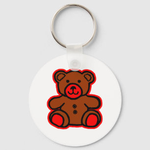 Chaveiro Teddy Bear Red Brown O MUSEU Zazzle Dons