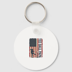 Chaveiro Tee Ball Papai Bandeira Americana Camisa Vintage D