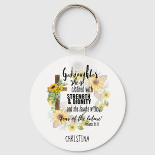 Chaveiro Teen Godchild Gift - Citação personalizada do prov