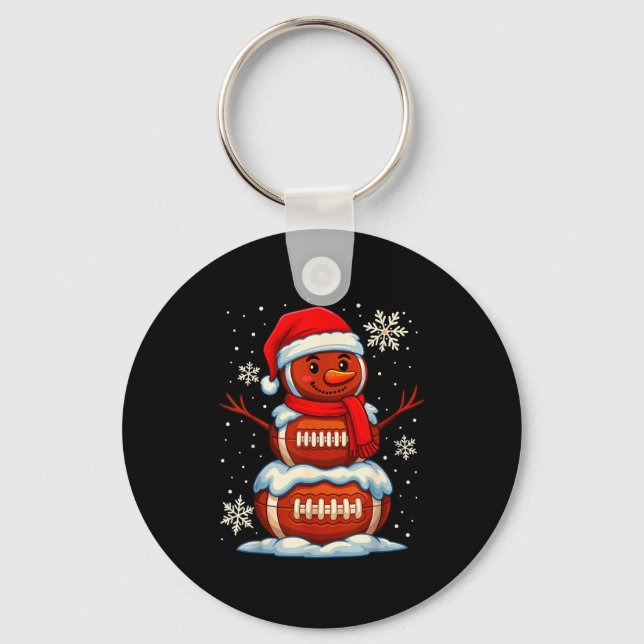 Chaveiro Teenage Boys Christmas Pajamas, American Football  (Frente)