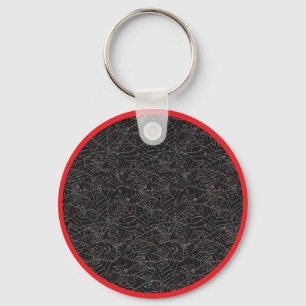 Chaveiro Teia de Aranha Assustadora de Halloween