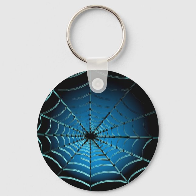 Chaveiro Teia de Aranha Azul Legal (Frente)