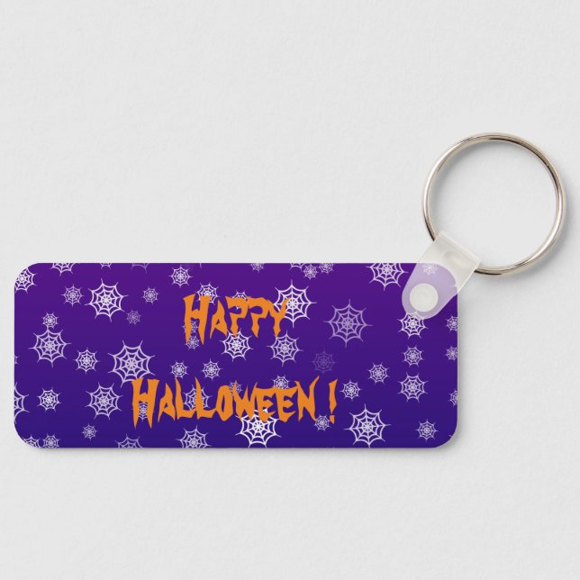 Chaveiro Teia de Aranha de Halloween (Frente)