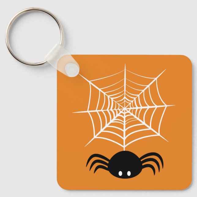 Chaveiro Teia de Aranha de Halloween  (Frente)