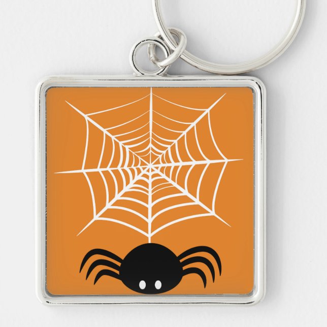 Chaveiro Teia de Aranha de Halloween  (Frente)