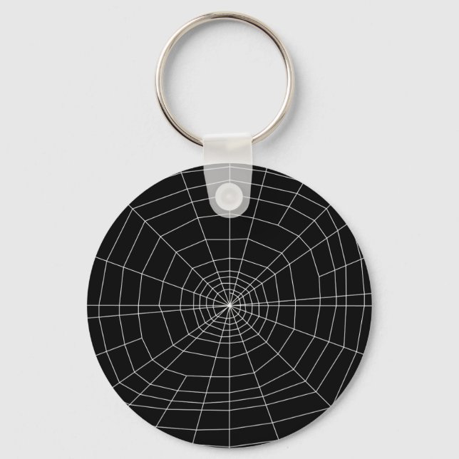 Chaveiro teia de aranha em preto (Frente)