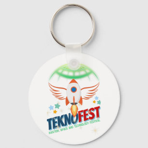 Chaveiro TEKNOFEST Rocket Design - Aviação e tecnologia