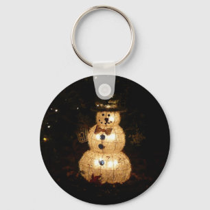 Chaveiro Tela de luz de feriado Snowman