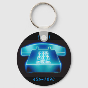 Chaveiro Telefone Azul Personalizável