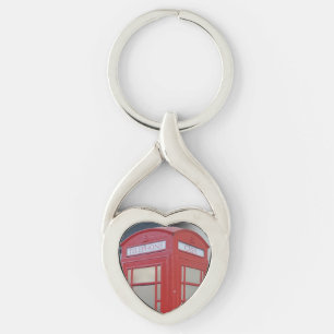 Chaveiro Telefone Cabin London Heart Keychain