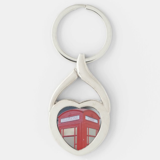 Chaveiro Telefone Cabin London Heart Keychain (Frente)