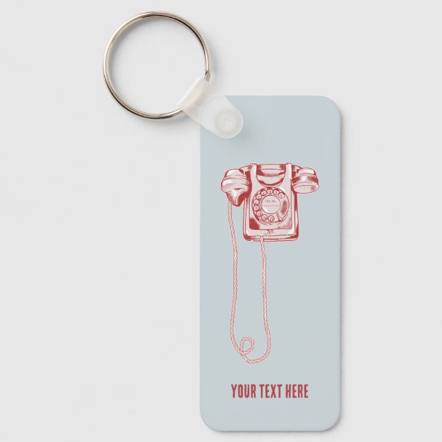 Chaveiro Telefone de discagem rotativa de 80s (Frente)
