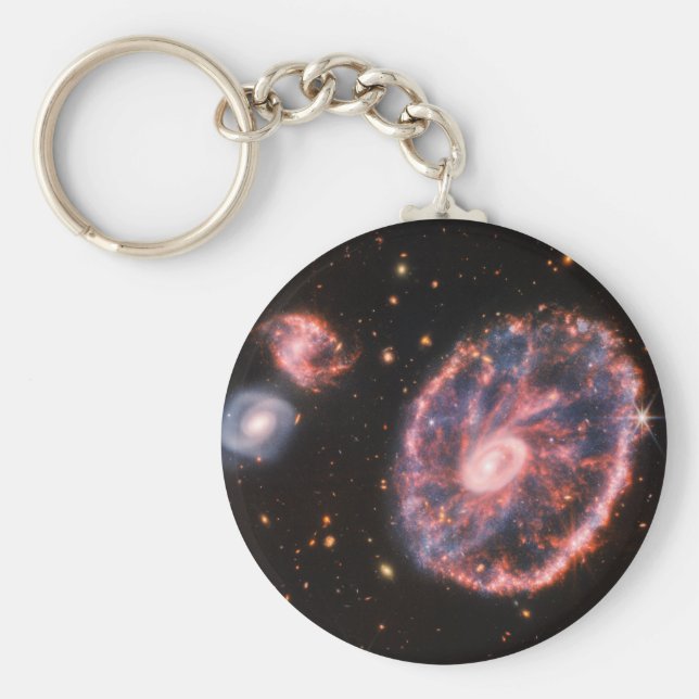 Chaveiro Telescópio Espacial JWST James Webb Galaxy (Frente)