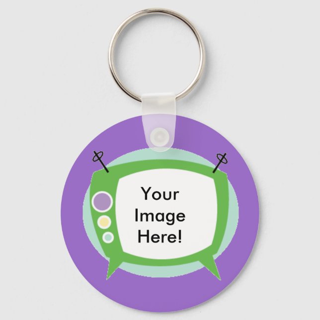 Chaveiro Televisão Retroativa ~ Adicione sua foto!! (Frente)