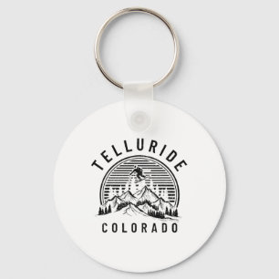 Chaveiro Telluride Colorado Esqui Esquiando Vintage Orgulho
