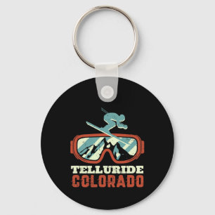 Chaveiro Telluride Colorado Vintage Retro Skiing E Snowbo