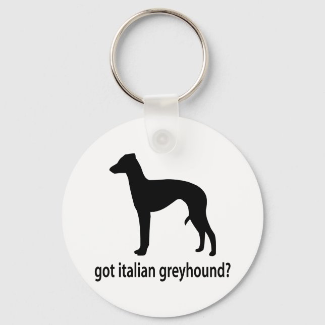 Chaveiro Tem Greyhound italiano (Frente)