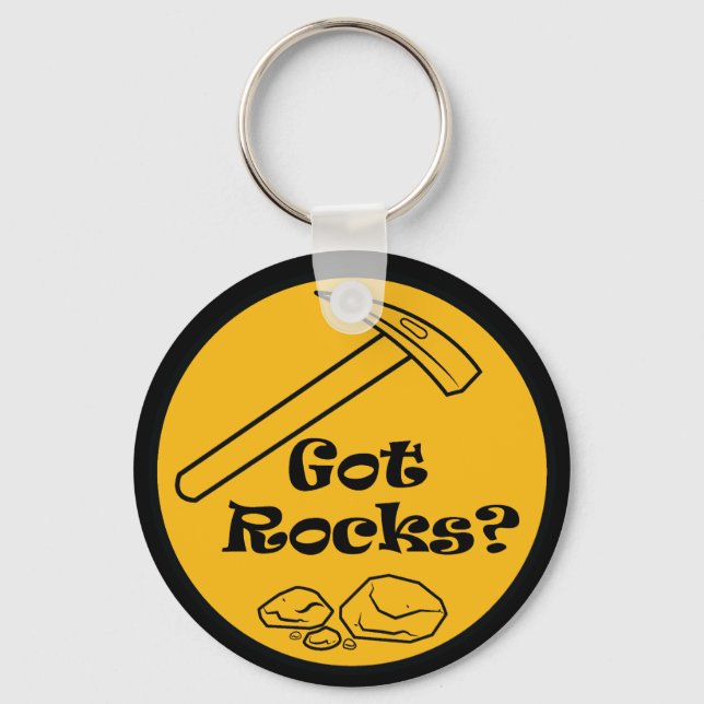 Chaveiro Tem Rocks? Rockhound Button (Frente)