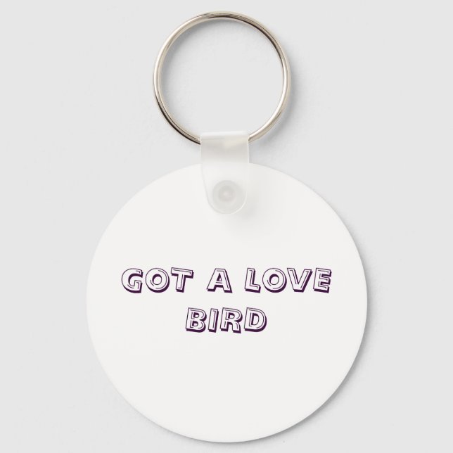 CHAVEIRO TEM UM PÁSSARO AMOR (Frente)