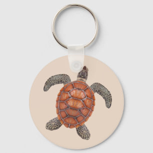 Chaveiro Tema da Natureza da Tartaruga Marítima
