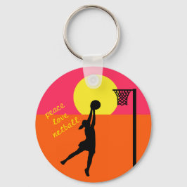 Chaveiro Tema de citação do Design Netball do Disco de Capt